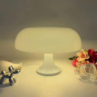 Lámpara De Mesa Creativa Y Moderna En Vidrio Para Decoración De Hotel Habitación Luz De Lectura Protección Para Los Ojos Con LED Tamaño 32*23CM - details 3