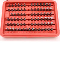 Juego De 100 Piezas De Bitas Hexagonales De Seguridad Torx Destornillador Estrella Triangular Herramienta Multifuncional De Acero Cromo-vanadio Magnético Sin Mango - details 6