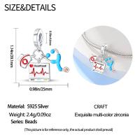 Encantos De Bolas De Plata 925 Para Joyería DIY Serie De Ocupaciones Doctor Artista Musician Enfermera Compatible Con Qikaola Pulseras - details 16