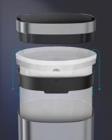 Cubo de Basura Automático de 50L con Sensor de Movimiento - Eliminación de Olores con Ozono, Indicador Luminoso Multicolor, Tapa de Acero Inoxidable - details 19