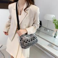 Bolso De Hombro Para Mujer En Lona Grande Capacidad Con Estampado Diseñador Bolso De Compras Reutilizable Casual Bandolera - details 22