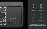 Teclado Bluetooth Inalámbrico Rii K18S Mini Con 2 LED Backlit Colores Para Android TV Box / PC Rechargeable Multimedia Con Ratón - details 3
