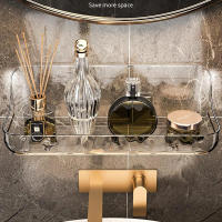 Estante De Baño Pared Montado PET Caddy De Ducha Esquina Organizador De Cocina Soporte De Maquillaje Y Shampoo Libre De Perforaciones - details 1