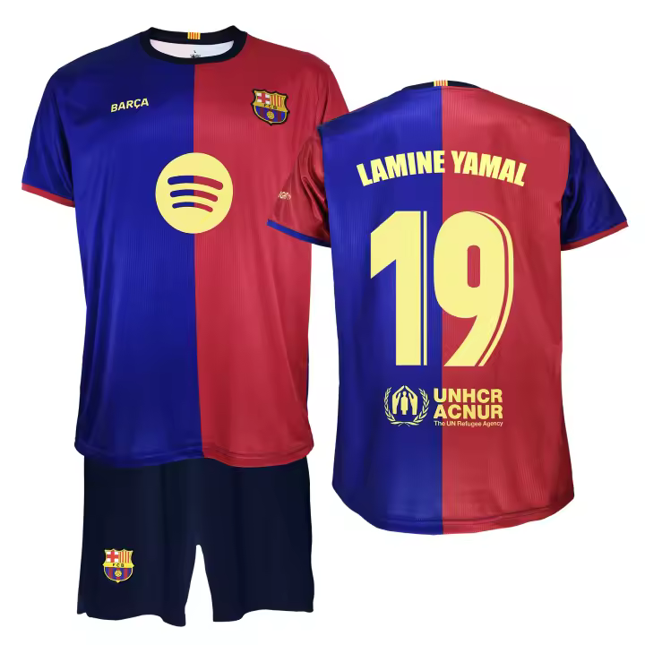 Conjunto Fútbol FC Barcelona Primera Equipación Para Niño Personalizable De Jong Raphinha Kounde Ansu Fati Producto Oficial Licenciado-réplica Temporada 2023/24 Ropa Deportiva Liga de España Equipación Compuesta Por Camiseta y Pantalón - 1