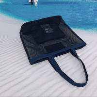 Bolso de Playa de Malla con Neceser EILV – Bolsa Grande Transpirable para Ropa Mojada, Piscina o Viaje - details 4