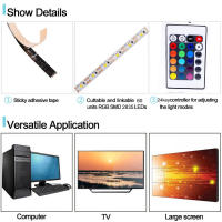 Tira De Luz LED RGB 5V 3AA Batería Flexible 1M 2M 3M 4M 5M 50cm Calor Blanca Iluminación Ribbon Tape Para Decoración De Pared - details 1