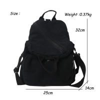 Mochila Casual De Lona Para Mujer Gran Capacidad Bolso De Mano Para Estudiantes De Colegio Viaje Mochila De Hombro Vintage - details 0