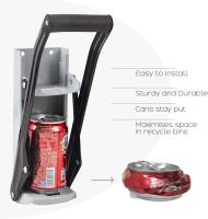 Trituradora de Lagas para cerveza de 16 oz/500 ml, herramienta de lats de reciclaje Montada en la pared con abridor de botellas y mango de Goma antideslizante, resistant y fácil de configurar - details 1