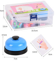 Juguete Educativo Temprano De Entrenamiento Mental Para Niños Anillo De Dedos Con Cuerdas Elásticas Y Campana Juego Interactivo Padre-Madre Y Niños - details 8