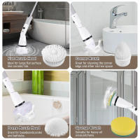 Cepillo De Limpieza Eléctrico Inalámbrico 4000mAH Impermeable Para Baño Y Cocina Herramientas De Limpieza Con Carga - details 3
