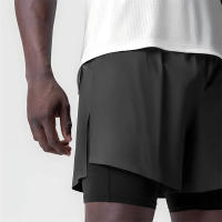 Shorts De Fitness Deportivos Para Hombres Secado Rápido Doble Capa Pantalones De Baloncesto Casual Moda Verano Running Outdoor - details 22