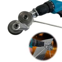 Cortadora De Hojas De Metal JUSTINLAU Con Atadornamiento De Taladro Eléctrico Herramienta De Corte Libre Nibbler De Acero Inoxidable Para Trabajos Manuales - details 0