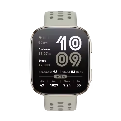 Amazfit Bip 6 Stone 5 cm (1.97") AMOLED Digital 390 x 450 Pixeles Pantalla táctil Oro GPS (satélite) - 1