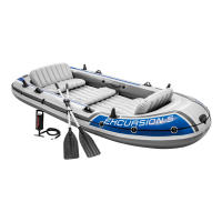 Barca hinchable INTEX Excursion 4 con 2 remos 315x165x43 cm, Barca hinchable INTEX Excursion 5 con 2 remos 366x168x43 cm. Barca hinchable, - details 1