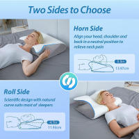 Almohada cervical de espuma con memoria para regalar el Día de la Madre, 1 pieza Almohada para dormir de contorno suave y cómodo para uso diario en primavera - details 1