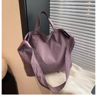 Bolso De Hombro Para Mujer De Lona Gran Capacidad Estilo Literario Ligero Y Sencillo Bolso Cruzado Con Manija De Viaje - details 30