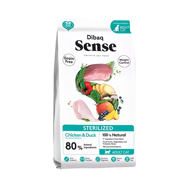 Dibaq Sense Cat Esterilizado (Pollo y Pato) 6kg - 1