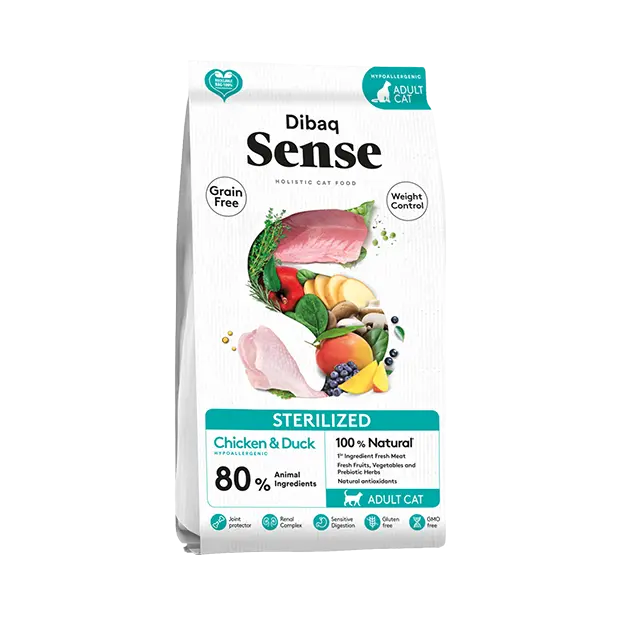 Dibaq Sense Cat Esterilizado (Pollo y Pato) 6kg - 1