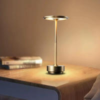 Lámpara De Mesa LED Retro Recargable Sensor Táctil Luz Nocturna Para Lectura Decorativa Para Restaurante Hotel Bar Y Dormitorio - details 5