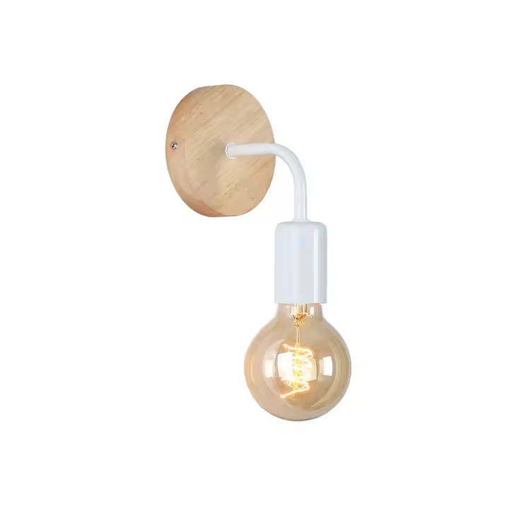 Barcelona LED Aplique de pared de madera y metal "Morgan" - 1