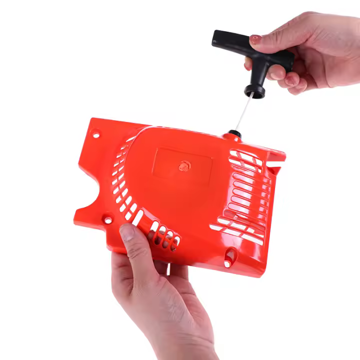 Empuñadura Roja De Arranque Para Motosierra Chinesa 4500 5200 5800 45 52cc 58cc Parte De Arranque De Coche Material Plástico - 1