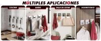 Ganchos Adhesivos para Baño, Maple Inoxidizable Colgador Toallas sin Taladro, Toalleros Autoadhesivo Extrafuerte para Baño Cocina Albornoz Trapos, Gris, 6 Piezas - details 3