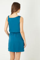 Vestido LOVE & MONEY satinado de tirantes con cinturón - REF: C2285 - details 1