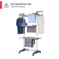LUTODY - Tendedero Vertical Plegable con Ruedas Giratorias - Gran Capacidad - Metálico para Interior y Exterior - details 6