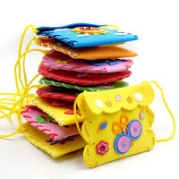 Kit De Manualidades Para Niñas Principiantes 5PCS Sew Your Own Purses Sewing Bags Proyecto De Actividades Grupales Para Jóvenes Escolares Regalo De Juguete - details 0