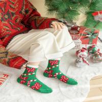7 Pares De Calcetines De Navidad De Poliéster Coral Suaves Y Agradables Para Mujer Con Diseños De Santa Cielo Y Esquimales Regalo De Invierno Para Niña - details 2