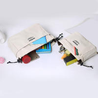 Bolsa De Almacenamiento Portátil De Lona Con Cierre De Cordón Multicausa Para Viajes Organizador Ecológico De Banda Interior - details 6