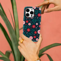 Funda De Teléfono Retro Bloom Para iPhone 17 16 15 14 13 pro Max plus Doble Capa Resistente Al Impacto Antigolpes Anti- Huellas Suave Y Antideslizante - details 4