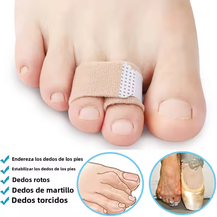 Pexmen Corrector De Dedos Del Pie Con Almohadillas Y Yesos Para Corregir Dedos Curvos Y Superpuestos Protección De Los Dedos Del Pie - 1