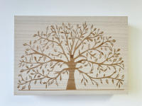 Tapa Contador de Luz o Cubrecontador Electricos de Madera Nordicos Arbol de la Vida Natural de 46x7,4x32 cm - details 0