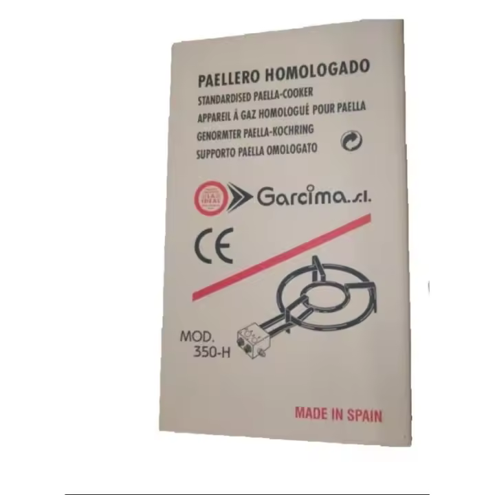 Paellero homologado Cabezal de Quemador de Gas Circular Doble para Cocinar al Aire Libre – Llama Potente Regulable para Barbacoas y Camping - 1