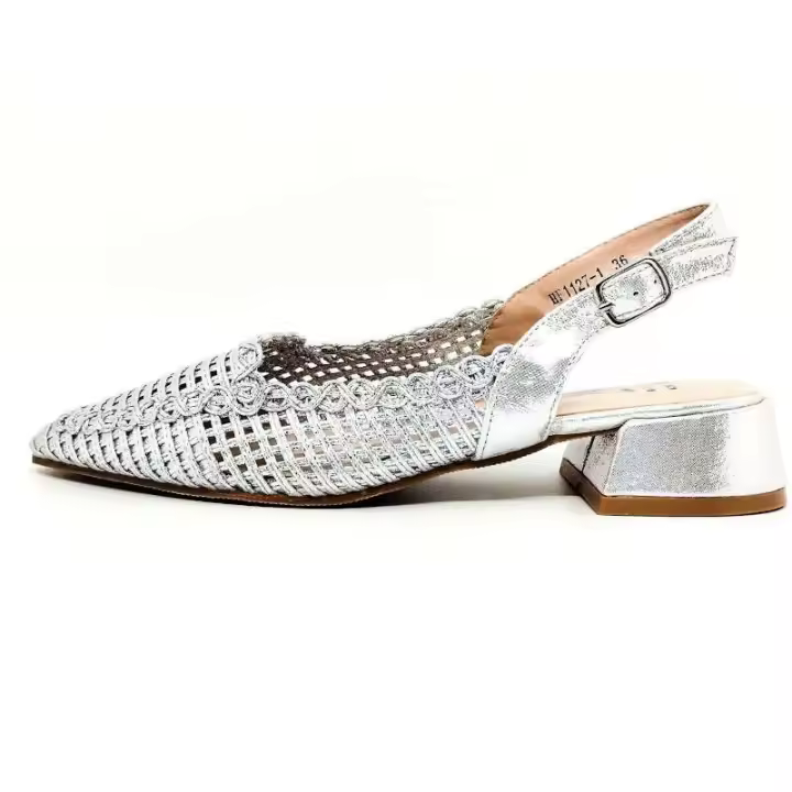 Bailarina destalonada en punta con tacón de 4cm HF Shoes hf1127 Generic Mujer Polipiel-textil hf-shoes-hf1127 - 1