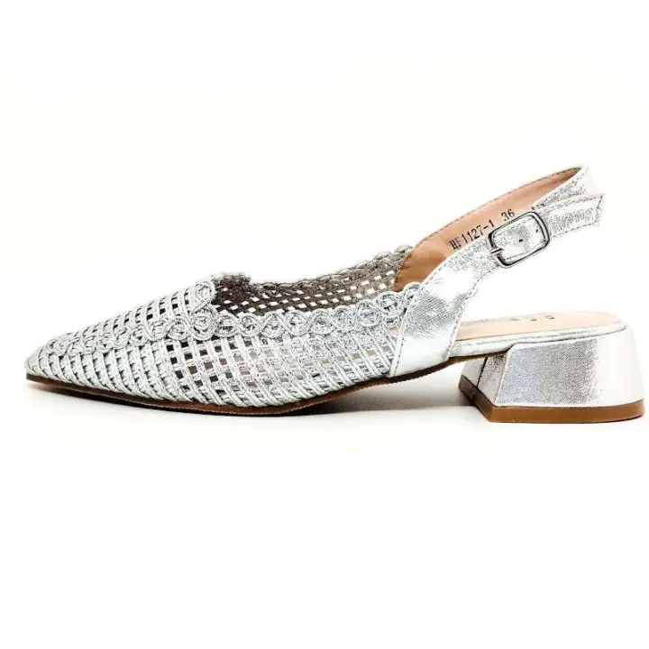Bailarina destalonada en punta con tacón de 4cm HF Shoes hf1127 Generic Mujer Polipiel-textil hf-shoes-hf1127 - 1