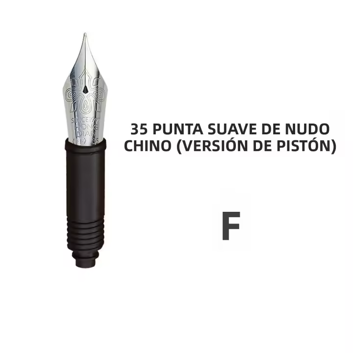 HongDian No.35 Unidad De Nabo De Pluma Fuente Para Escritura Caligráfica Versión Convertidor/Pistón Nib Suave EF/F/M OEM Reemplazo - 1