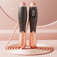 Set De Cuerda De Saltar Con Cable De Acero Para Deportes Equipo De Entrenamiento Cardio Para Adultos Y Estudiantes Cuenta Pasos - details 1