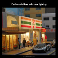 Modelo De Tienda De Conveniencia 1/64 Con Luz Decoración De Escena De Simulación Sin Muñecas Ni Modelos De Coches (Excluye Muñecas Y Modelos De Coches) - details 4