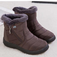 Botas De Invierno Para Mujer Botas De Nieve Impermeables Y Ligeras De Caña Alta Calzado Casual Con Forro De Pluma Y Suela De Goma - details 8