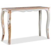 vidaXL Mesa consola de madera maciza de sheesham 110x40x76 cm Mesa de sofá Mesa de Entrada para Salón Consola de Entrada Mueble Recibidor Mesita Mesa auxiliar Salon - details 4