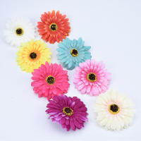 Flores Artificiales De Girasol Y Margarita 10Cm Para Decoración De Navidad Casas Bodas Regalos DIY Plantas Falsas De Seda Baratas - details 1