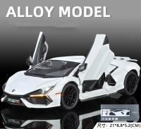 Simulación De Lamborghini Revuelto Supercar 1/24 Con Sonido Y Luz Modelo De Coche Para Colección Regalo Para Niños - details 12