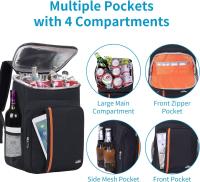 Bolso de picnic, Bolso Termal de enfriamiento de la mochila de gran capacidad - details 0
