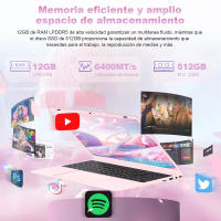 Portátil VANWIN N150 de 15,6 "con Volquete IPS de 1920x1080, Intel N150 de 3,4 GHz, 12 GB de RAM, SSD de 512 GB, Windows 11 Pro, WiFi 6, Bluetooth 5,2, 2 Puertos USB 3,0, 1 Puerto USB 2,0, 1 HDMI, TF * 1, 1 Puerto Type C, teclado en Español - details 1