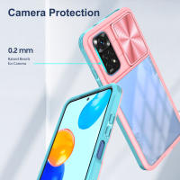 Funda Transparente Antigolpes Para Redmi Note 12 11 10 9 11E 11S 10T 4G 5G pro Max Con Protección De Cámara Slide Metal Compatible Con XIAOMI - details 4