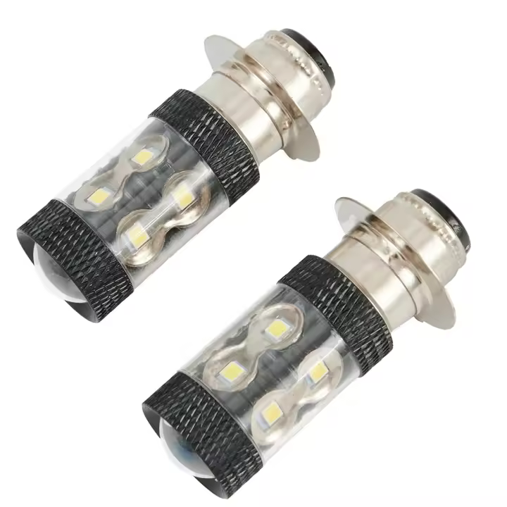 2pcs Lámpara LED Super Blanca Para ATV Y Motocicleta 6000K Blanco Reemplazo De Luz H6M Para YFZ450R Rhino 700 Raptor YFM660 - 1