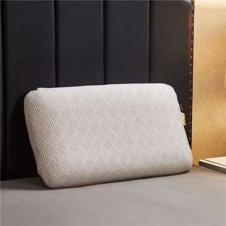 Cojín De Látex Natural Puro 100% Para Alivio De Dolor De Cuello Ortopédica Transpirable Cómoda Para Descanso Y Viajes - 1