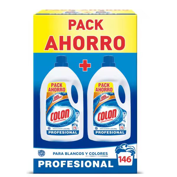 Detergente COLON  Profesional 9kg - Ropa Blanca y de Color formato Gel - 1